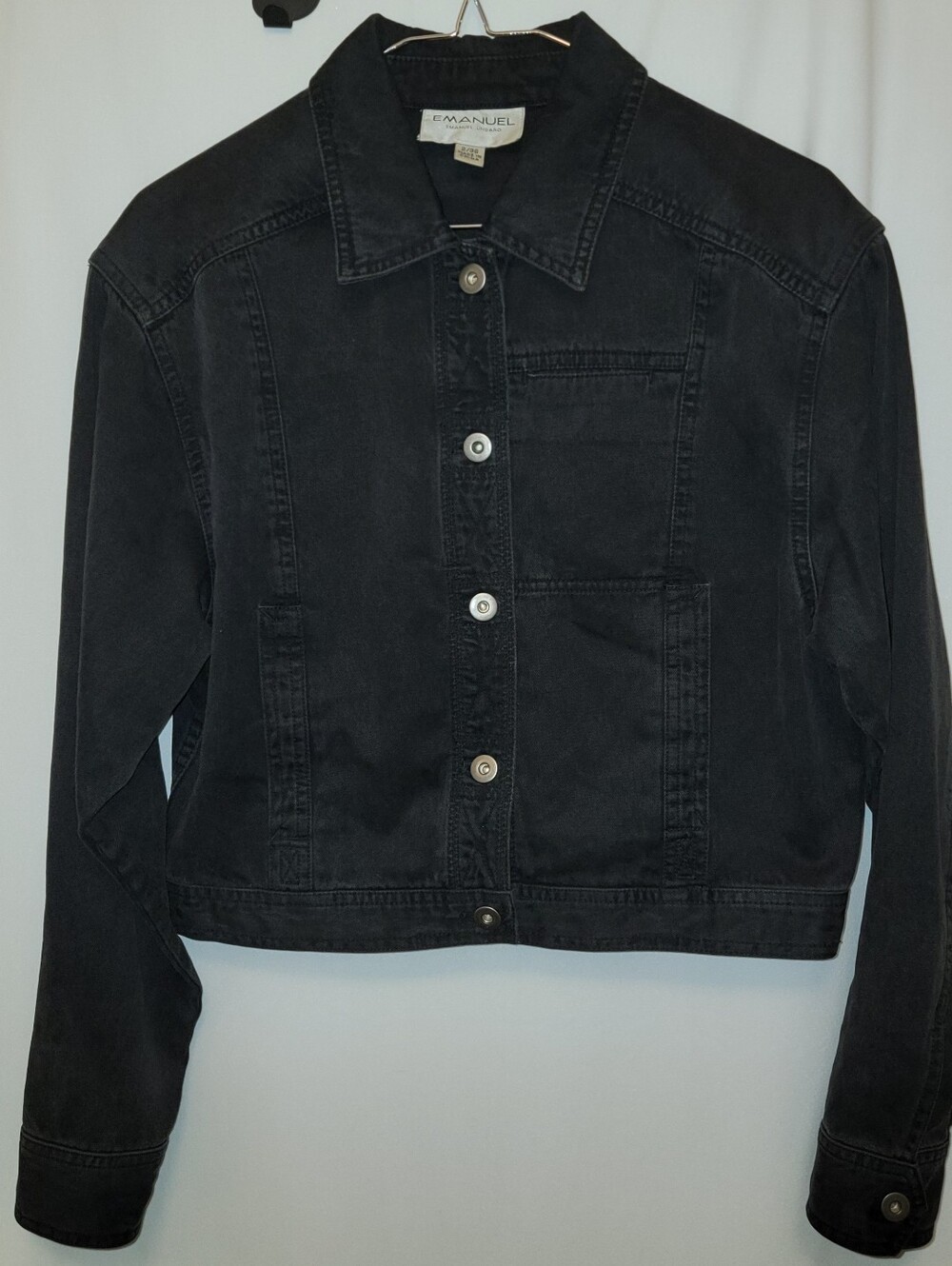Vintage Emanuel Ungaro Black Denim Jacket